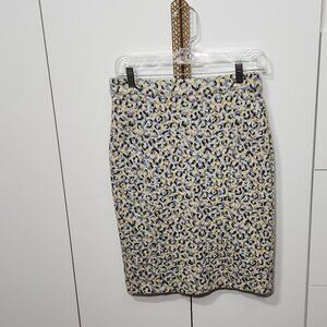 Maeve by Anthropologie Pencil Skirt – Abstract Leopard Print Size S